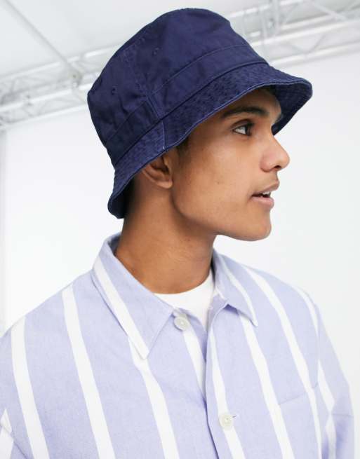 Polo Ralph Lauren - Cappello da pescatore in twill blu navy con logo, 2 di 4