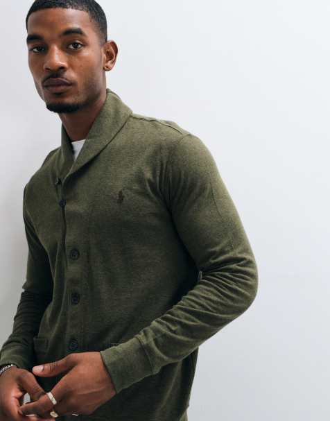 Polo Ralph Lauren cardigan in maglia doppia nero - view 1