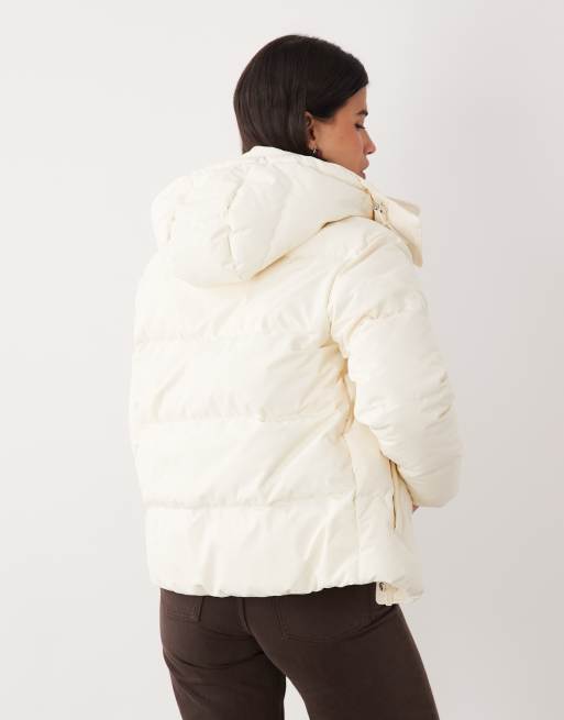 Polo Ralph Lauren - Carly - Gewatteerd donsjack met capuchon in crème, 4 van 4