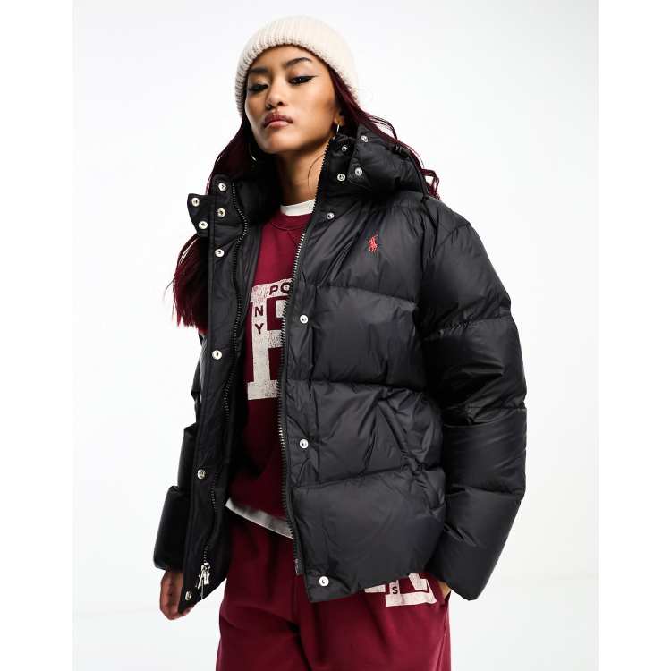 Ralph lauren long hot sale puffer coat