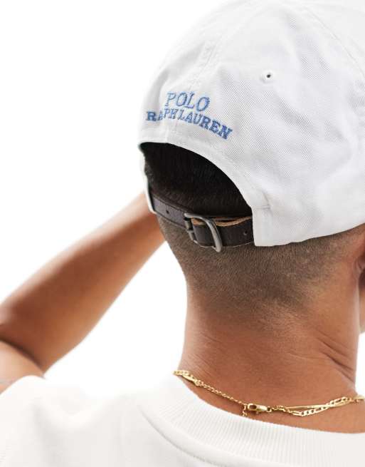 Polo Ralph Lauren - Casque de baseball chino avec logo ours - Blanc, 2 de 4