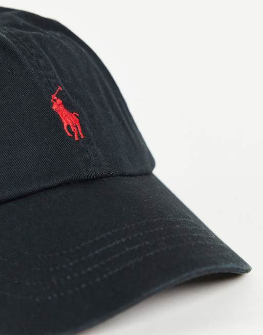 Casquette ralph lauren noir et rouge new arrivals