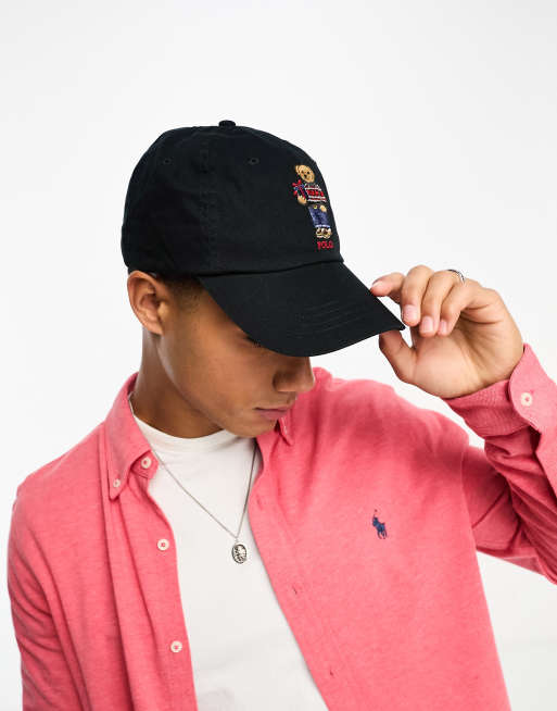 Polo Ralph Lauren Casquette avec logo ours Noir ASOS