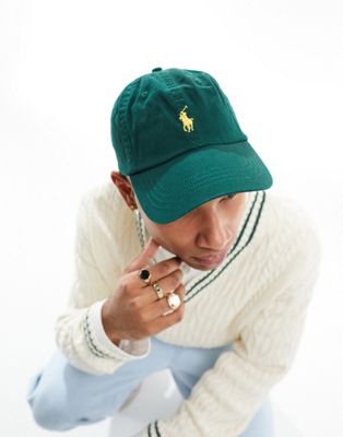 Polo Ralph Lauren cap in green with logo - ASOS Price Checker