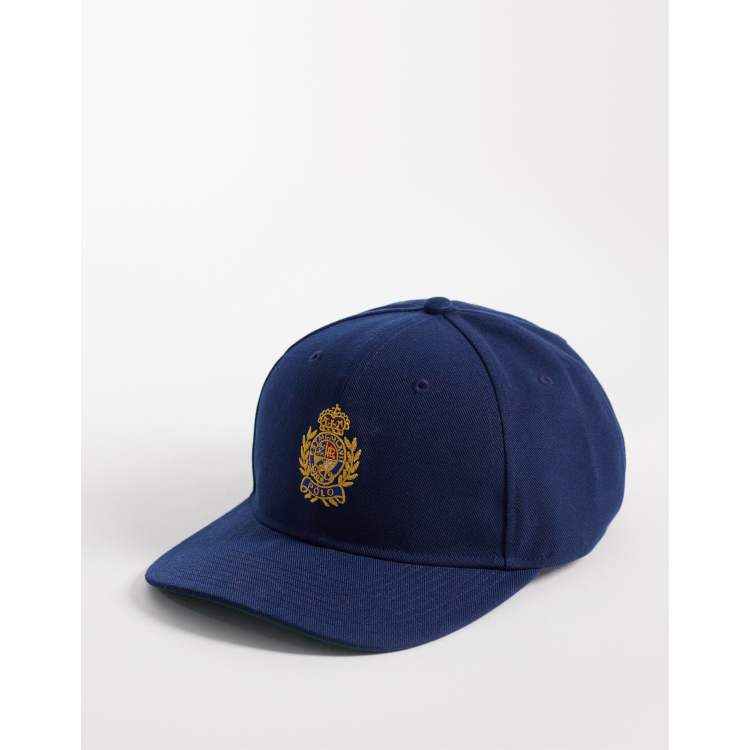 Casquette Baseball US Navy Vintage - Réglable, Broderie Dorée Et Drapeau Sur Sable, Occasion
