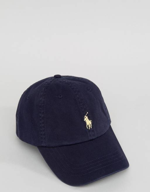 Casquette Ralph Lauren bleu royal logo bleu ciel pour homme