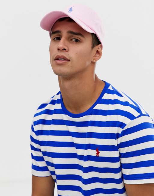 Casquette unisexe Ralph Lauren rose en coton