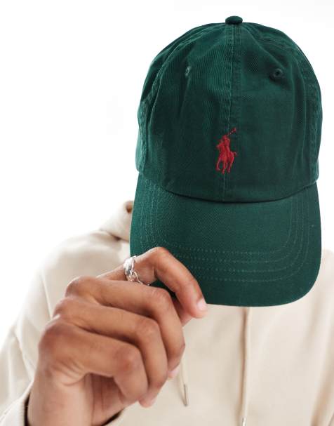 Polo Ralph Lauren - Casquette de baseball en sergé avec logo emblématique - Vert moyen - view 1