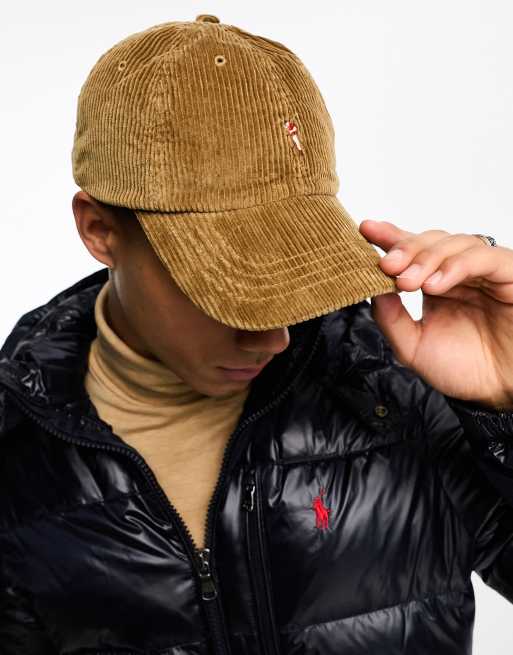 Casquette ralph lauren velour cotelé sale