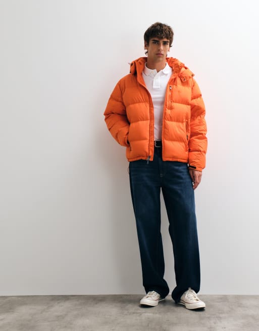 Polo Ralph Lauren - cazadora acolchada con capucha tejida en naranja, 2 de 5