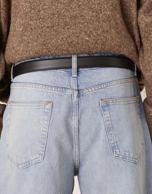 Polo Ralph Lauren - Ceinture réversible mi-large en cuir - Noir, 3 de 3