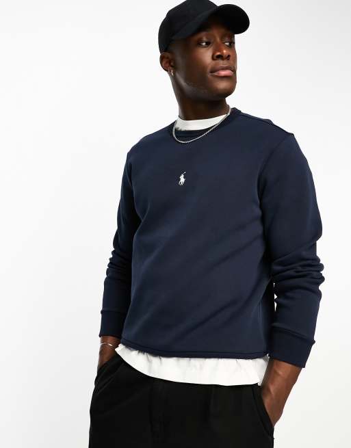 Polo Ralph Lauren central icon logo sweatshirt in navy