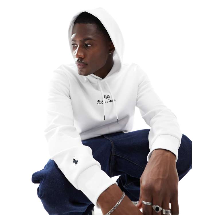 Mens white hot sale polo hoodie