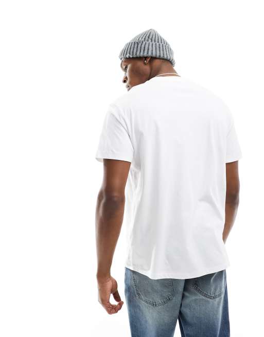 Polo Ralph Lauren central logo t shirt classic oversized fit in white ASOS