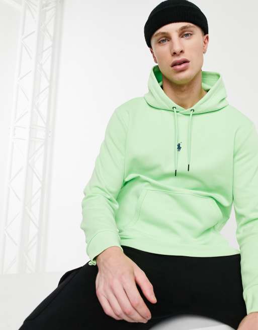 Polo Ralph Lauren central player logo hoodie in cruise lime | ASOS