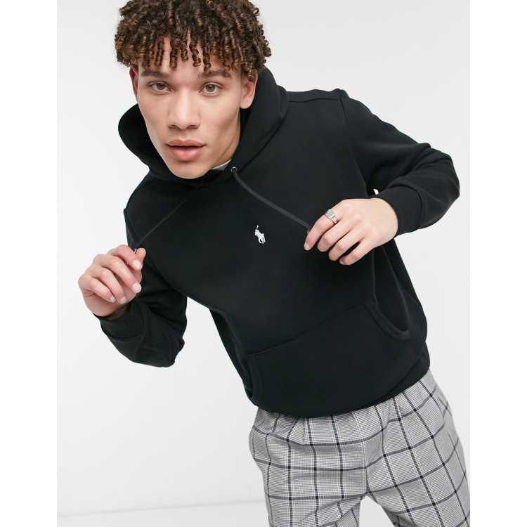 Polo ralph lauren player logo online full zip hoodie in black