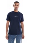 [Polo Ralph Lauren] Polo Ralph Lauren central script icon logo t-shirt classic oversized fit in navy XS navy