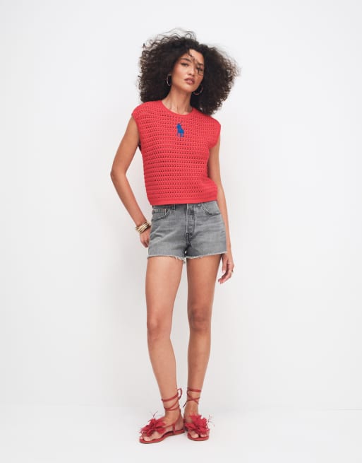 Polo Ralph Lauren - Chaleco rojo de punto, 2 de 7