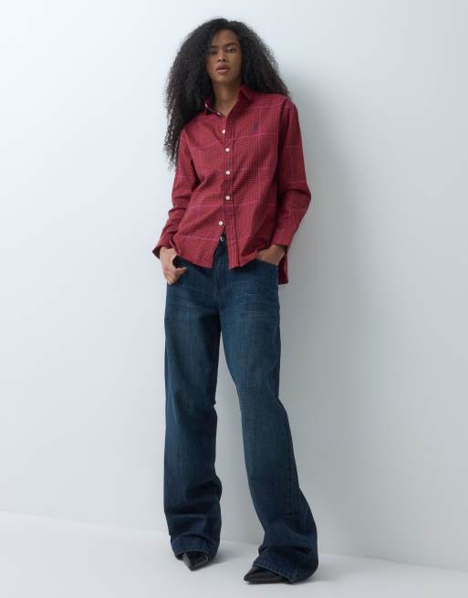 Polo Ralph Lauren chemise à carreaux rouge multicolore, 5 de 5