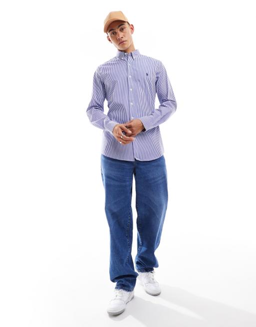 Polo Ralph Lauren - Chemise à manches longues - Bleu/blanc, 4 de 4