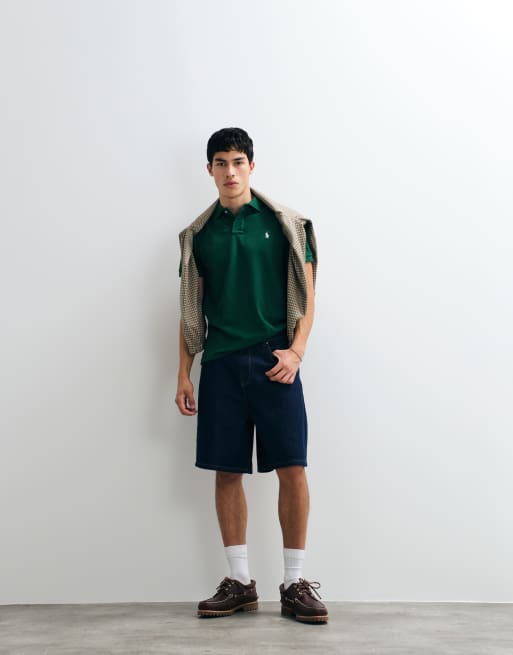 Polo Ralph Lauren - Chemise ajustée en maille à manches courtes - Vert, 2 de 5
