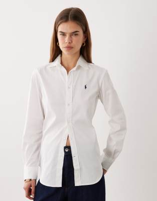 Polo - Chemise boutonnée à manches longues - Blanc 10