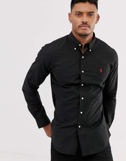 Polo Ralph Lauren Chemise cintr e en popeline logo joueur de