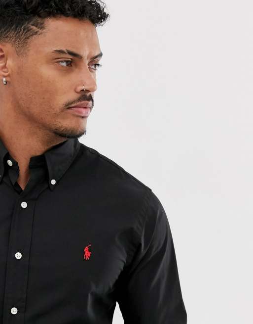 Chemise ralph lauren noire hot sale