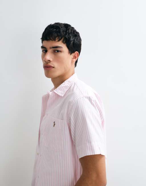 Polo Ralph Lauren - Chemise classique boutonnée à manches courtes - Rose , 2 de 5