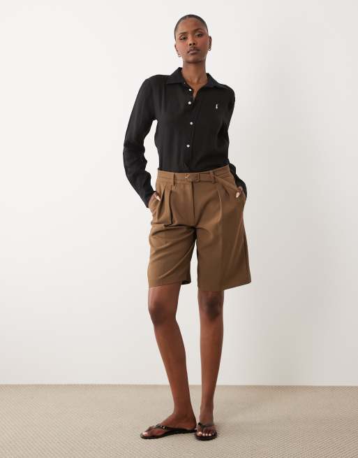 Polo Ralph Lauren - Chemise coupe classique aspect lin - Noir, 4 de 4