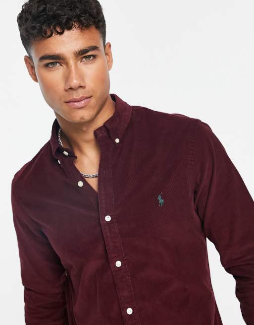 Chemise velours homme online ralph lauren