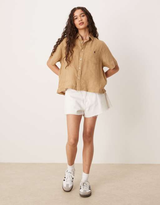 Shorts Ralph Lauren Chemise Lin Polo Ralph Lauren Short En Lin