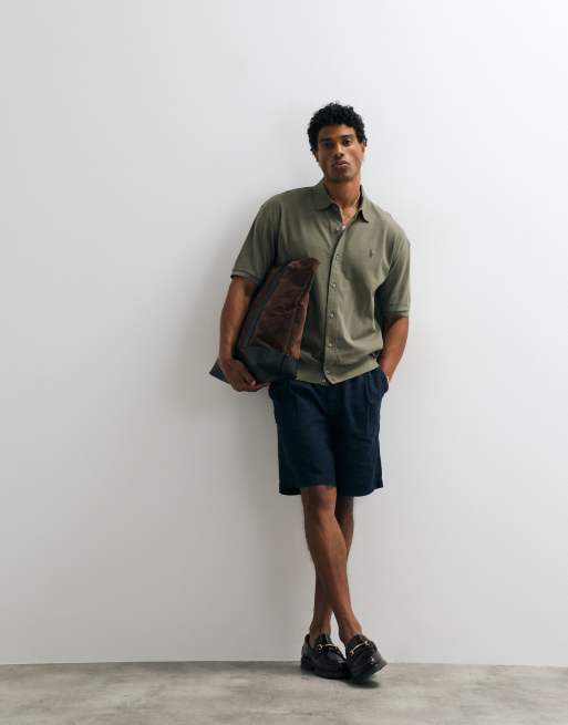 Polo Ralph Lauren - Chemise de sport en maille coupe décontractée - Olive, 4 de 5