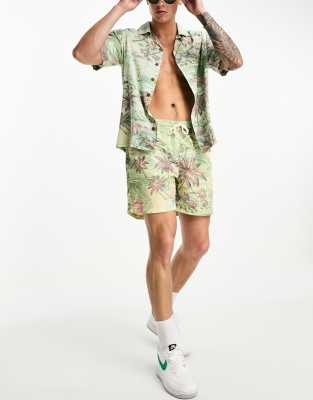 Polo Ralph Lauren short sleeve revere collar beach print rayon shirt classic fit in multi CO-ORD - ASOS Price Checker