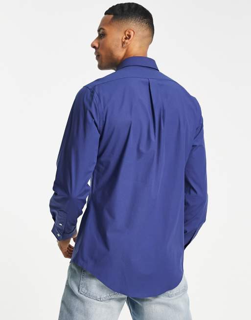 Kustom Kit - Chemise à manches longues - Bleu roi - Homme - 34.99