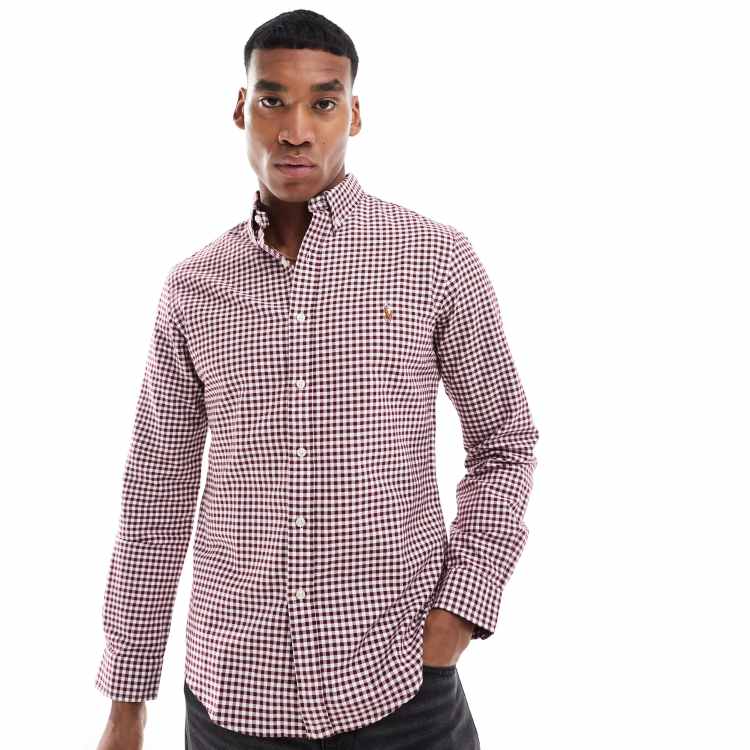 Oxford Shirt Chemise Carreau Ralph Lauren Checkered Shirt Ralph