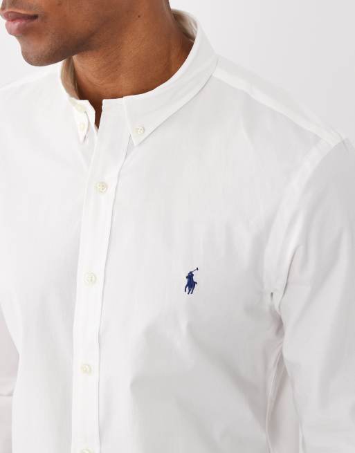 Polo Ralph Lauren - Chemise Oxford cintrée - Blanc, 3 de 5