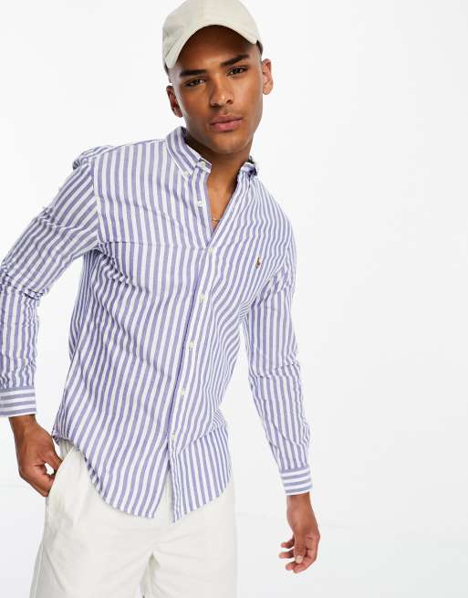 Chemise a rayure ralph lauren new arrivals