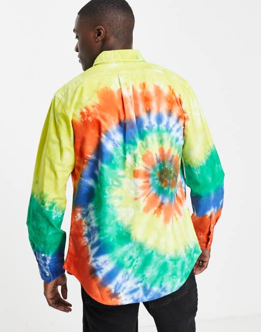 Polo Ralph Lauren Chemise Oxford coupe classique effet tie dye