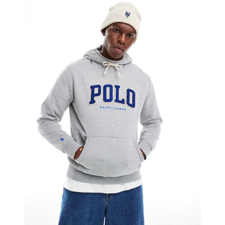 【POLO RALPH LAUREN】◆UNISEX LOGO HOODIE◆【正規品】 Double Knit Central Logo Hoodie Aviator Navy | Polo Ralph