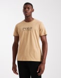 [Polo Ralph Lauren] Polo Ralph Lauren chest logo lounge t-shirt in camel-Neutral M camel