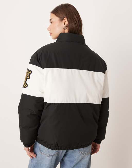 Polo Ralph Lauren chest logo puffer coat in black, 4 of 4