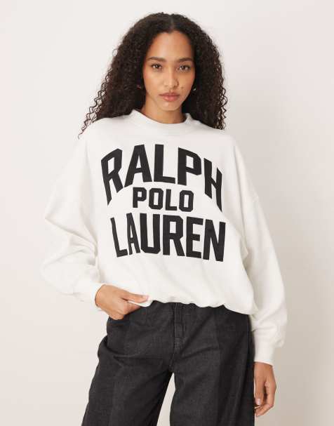 Polo Ralph Lauren chest logo sweatshirt in white - view 1