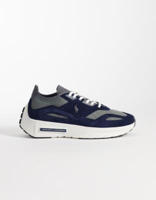 Polo Ralph Lauren chunky trainers in navy and grey | ASOS