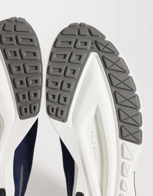 Polo Ralph Lauren chunky trainers in navy and grey, 5 of 5