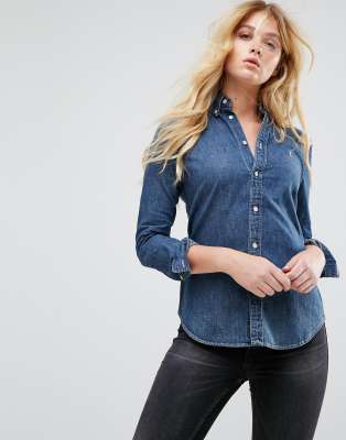 ladies ralph lauren denim shirt