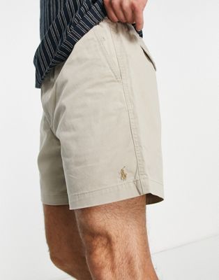 Polo Ralph Lauren classic fit prepster chino shorts in beige with pony logo