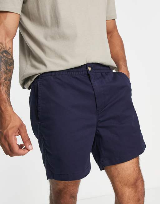 Polo Ralph Lauren classic fit prepster chino shorts in navy with pony logo  | ASOS