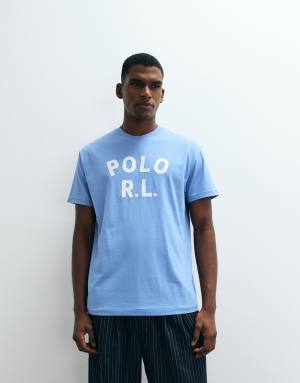 Polo Ralph Lauren classic fit script logo t-shirt in blue