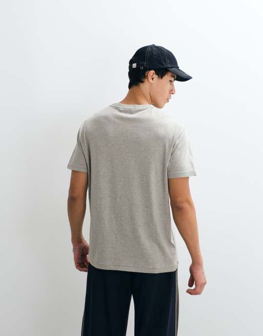 Polo Ralph Lauren classic fit script logo t-shirt in grey, 4 of 5